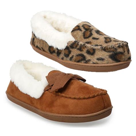 Only 799 Regular 30 Womens Faux Suede Moccasin Slippers Deal