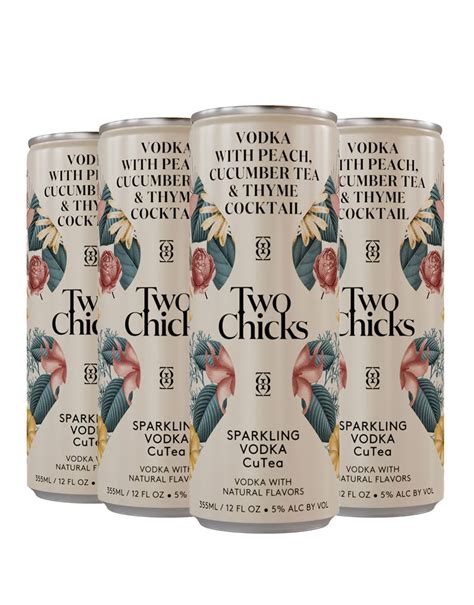 Buy Two Chicks Cocktails Sparkling Vodka Cutea 24 Cans