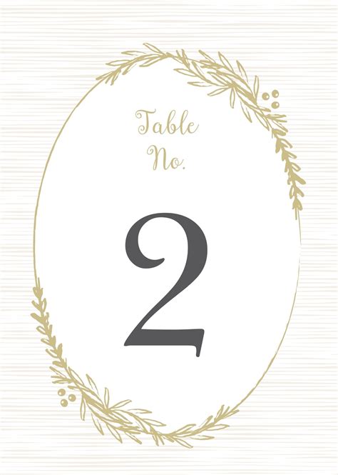 Table Numbers Printable Free