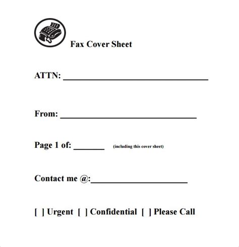 Free 7 Sample Basic Fax Cover Sheet Templates In Pdf