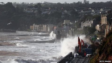 Uk Storms Coastal Areas In West Hit By Renewed Gales Bbc News