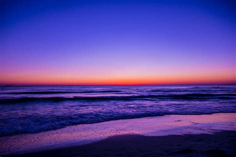 Free Photo Scenic View Of Ocean During Dawn Afterglow Scenery Water Free Download Jooinn