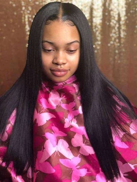Maybe you would like to learn more about one of these? Sew In Hairstyles Straight Hair Middle Part in 2020 | Sew ...