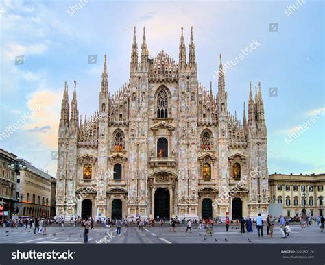 Famous Milan Landmark Duomo Dusk Italy Stock Photo 112080176 Shutterstock