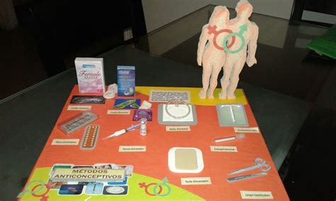 Pero pueden ser una solución cuando no tenemos. Maqueta métodos anticonceptivos | Maquetas escolares ...