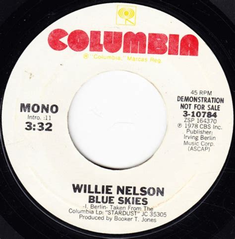 Willie Nelson Blue Skies 1978 Vinyl Discogs