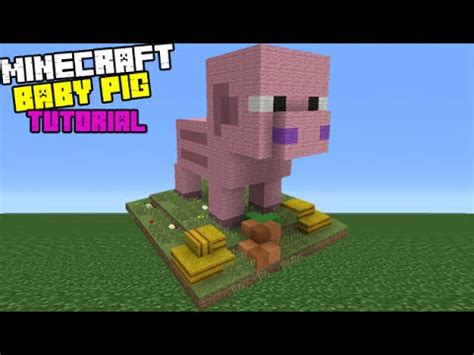 How to make a baby yoda statue star wars. Minecraft Tutorial: How To Make A Baby Pig Statue - YouTube