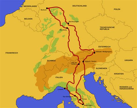 Die städte von italien auf der karte. Wohnmobil-Tour Italien/Österreich 2016 - dinky-land