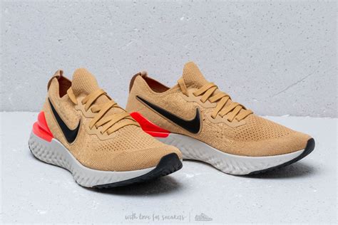 Nike struck gold with the epic react flyknit. Nike Epic React Flyknit 2 Club Gold/ Black-Red Orbit ...