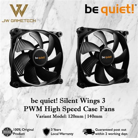 Be Quiet Silent Wings 3 Pwm High Speed Case Fans 120mm 140mm