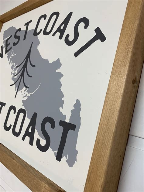 West Coast Best Coast Handmade Wood Sign Vancouver Island Etsy