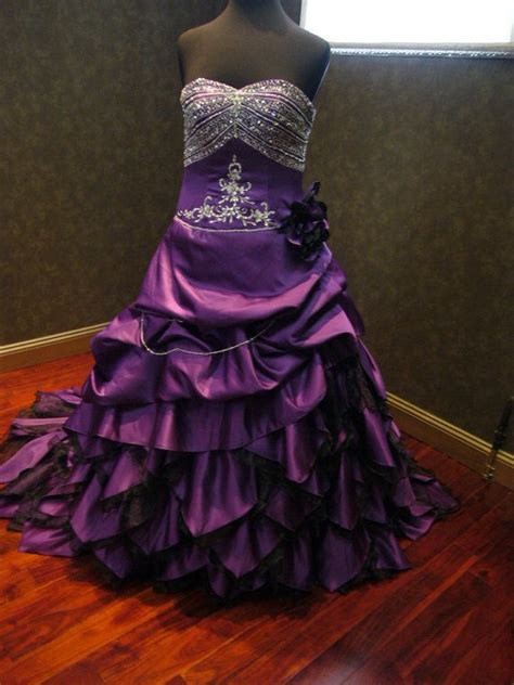 Royal Purple Wedding Dress Alternative Offbeat Custom Made To Etsy