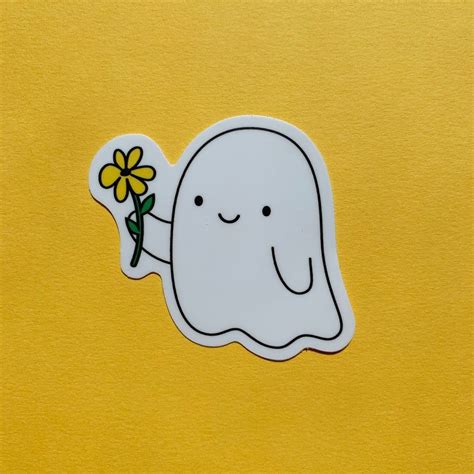 Ghost Sticker Cute 2 Die Cut Vinyl Sticker Etsy Tatuaje De Fantasma