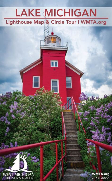 2023 Lake Michigan Lighthouse Map And Circle Tour Lakeland Boating