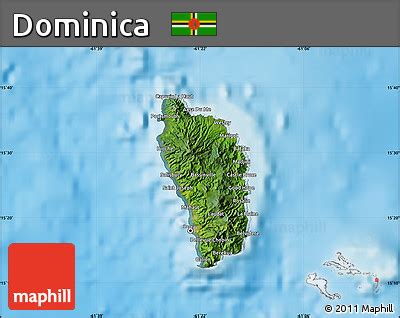 Andere sprachversionen der karten sind leicht und schnell zu erstellen, die. Dominica Satelliten-karte
