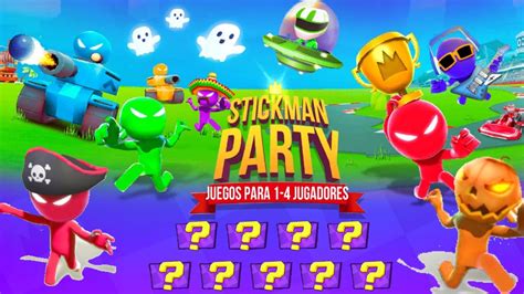 Stickman Party Gameplay 1 2 3 4 Players Minigames Tournament Best