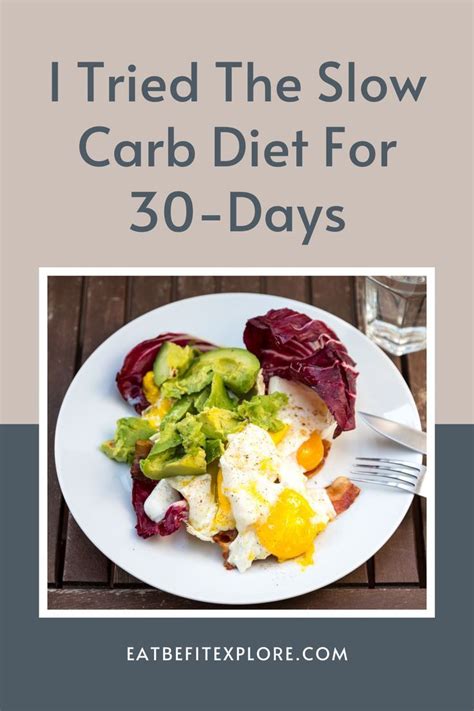 I Tried The Slow Carb Diet For 30 Days Slow Carb Diet Slow Carb Diet Meal Plan Healthy