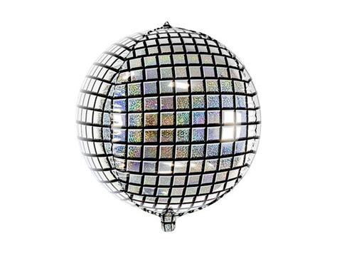 Silver Disco Ball Orbz Foil Balloon 16 Retro Disco Birthday Party