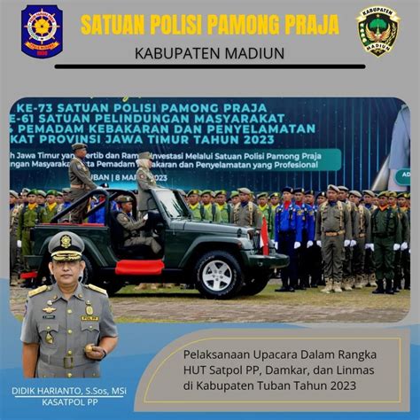 Gelar Pasukan Satuan Polisi Pamong Praja Se Jawa Timur Di Tuban