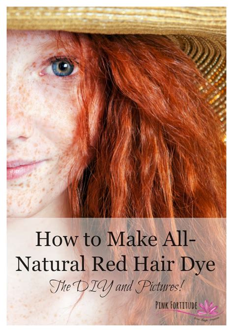 Watch a youtube tutorial here. How to Make All-Natural Red Hair Dye - The DIY and ...
