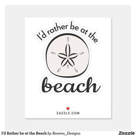 i d rather be at the beach sticker disney sticker sticker set vinyl sticker