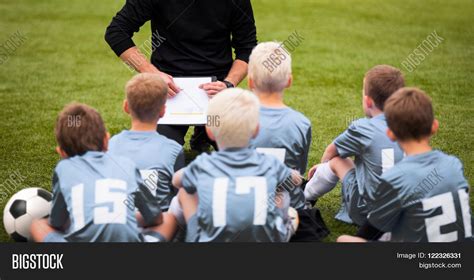 Coach Encouraging Boys Image And Photo Free Trial Bigstock