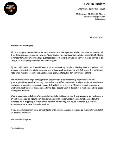 Aisha de lorme breeweg 14 1103 ab groningen. Sollicitatiebrief Vakantiewerk | Voorbeeldbrief 2019