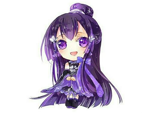 Purple Kawaii Chibi Cute Anime Chibi Manga Anime Child Anime