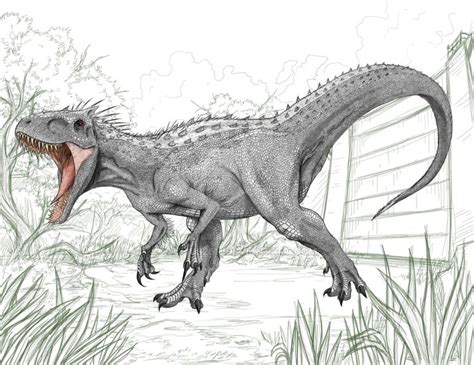 Indominus Rex Jurassic Park Indominus Rex Tyrannosaurus Drawing