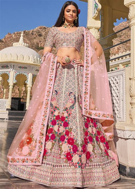 Bollywood Style Wedding Wear Indian Bridal Designer Embroidery And Jari Coding Work Lehenga With