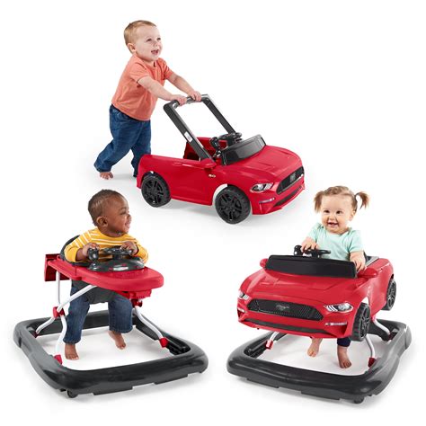 Bright Starts 3 Ways To Play Ford Mustang Baby Walker With Activity