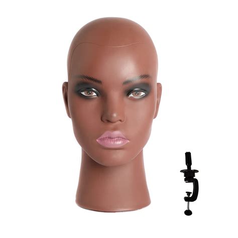 buy phamb afro mannequin head for wigs black styrofoam mannequin head with real female african