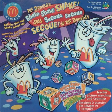 Mcdonalds Shake Shake Shake Game Board Game Your