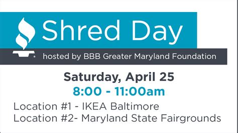 Bbb Greater Md Foundation Shred Day Events I95 Business
