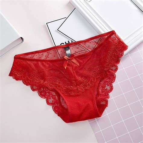 buy zzalalana sexy lingerie panties for women floral lace mesh see through erotic briefs low