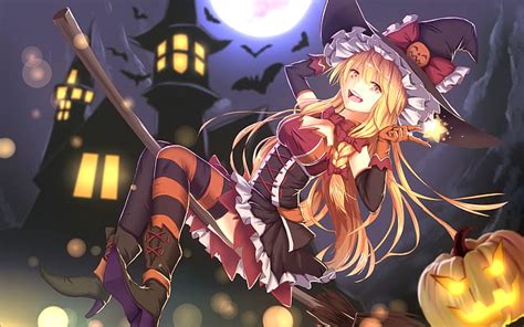 1360x768px Free Download Hd Wallpaper Anime Girl Halloween