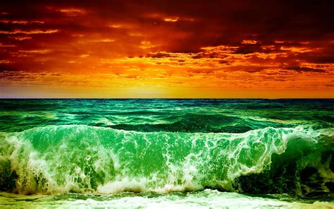 Hintergrundbilder Sonnenuntergang Meer Strand Küste Ozean Welle