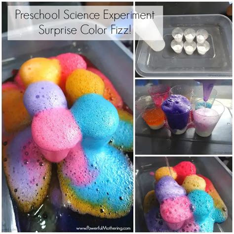 Preschool Science Experiment Surprise Color Fizz