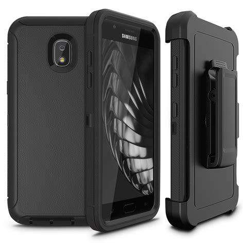 Galaxy J3 2018 Case Cellularvilla Hybrid Dual Layer Heavy Duty Belt