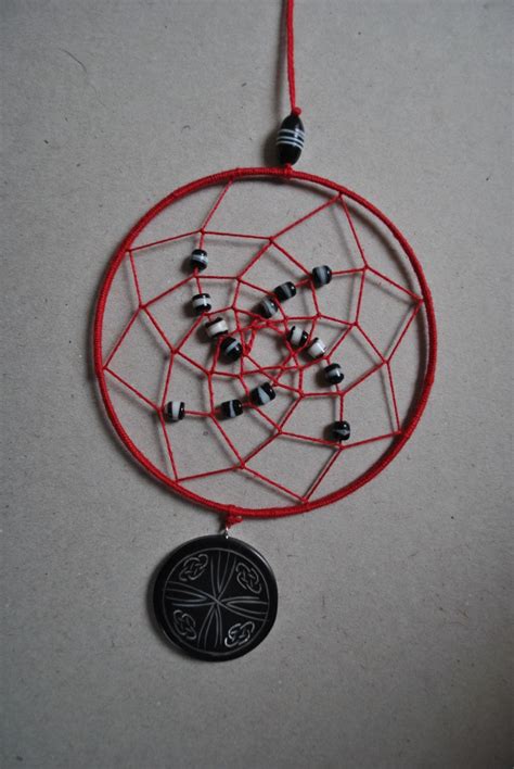 Red And Black Dream Catcher By Tinashatsun On Etsy