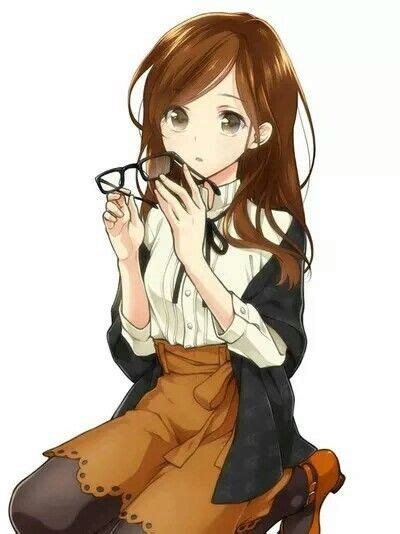 Inspiriert Werden Fur Anime Brown Hair Girl Glasses Seleran