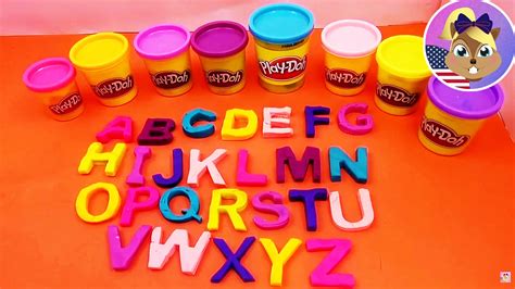 Abc Learning With Play Doh Play Doh Alphabet Learning For Kids Demo