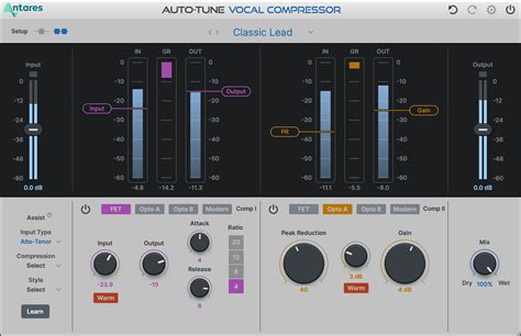 Antares Auto Tune Vocal Compressor Perpetual License Audiodeluxe