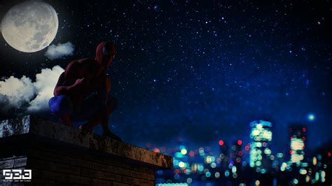 Artstation Spider Man At Night
