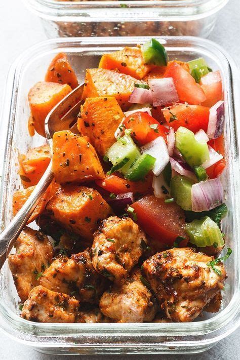 Then, when you're ready to move on from basic chicken and sweet potatoes, these five great recipes from kevin alexander of fitmencook will shake things up and keep. Meal Prep - Roasted Chicken and Sweet Potato | Chicken ...