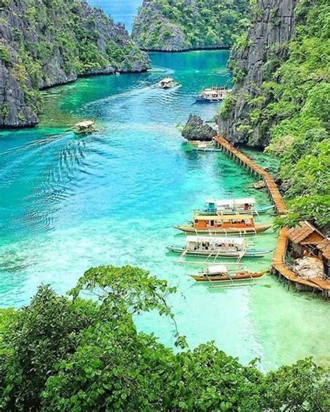Kayangan Lake Coron Philippines Islas Filipinas Asia Beau Paysage