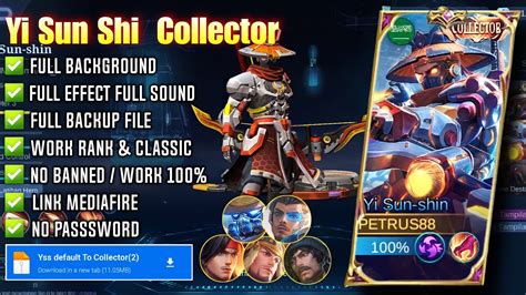 Script Skin Yi Sun Shin Collector Full Effect Voice No Password