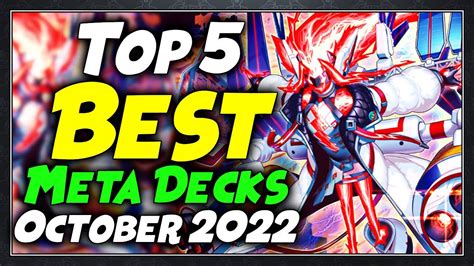 Top 5 Best Meta Decks October 2022 Yu Gi Oh Youtube
