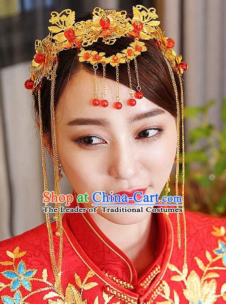 Traditional Handmade Chinese Ancient Classical Hair Accessories Bride