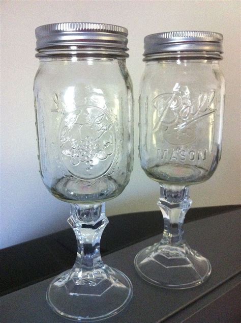 Redneck Mason Jar Wine Glass Need To Make These For The Wedding Who